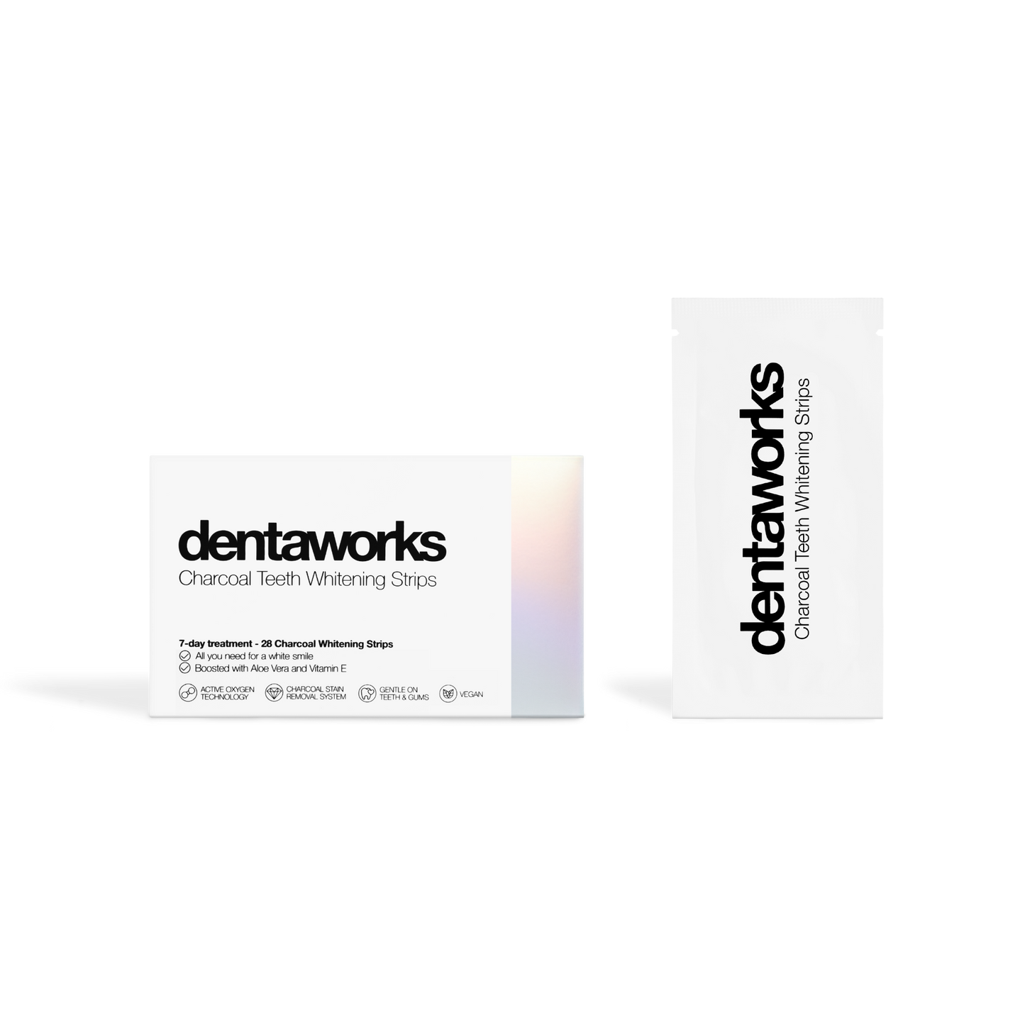 Dentaworks лентички за избелване с активен въглен